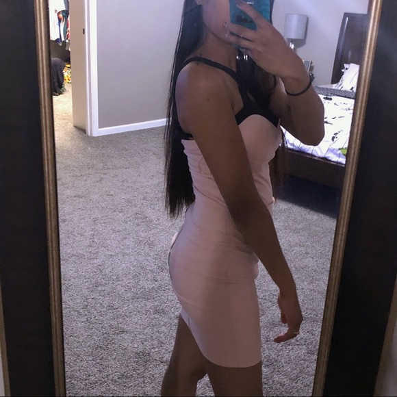 Pink and Black Bodycon Dress size Small - Picture 5 of 6